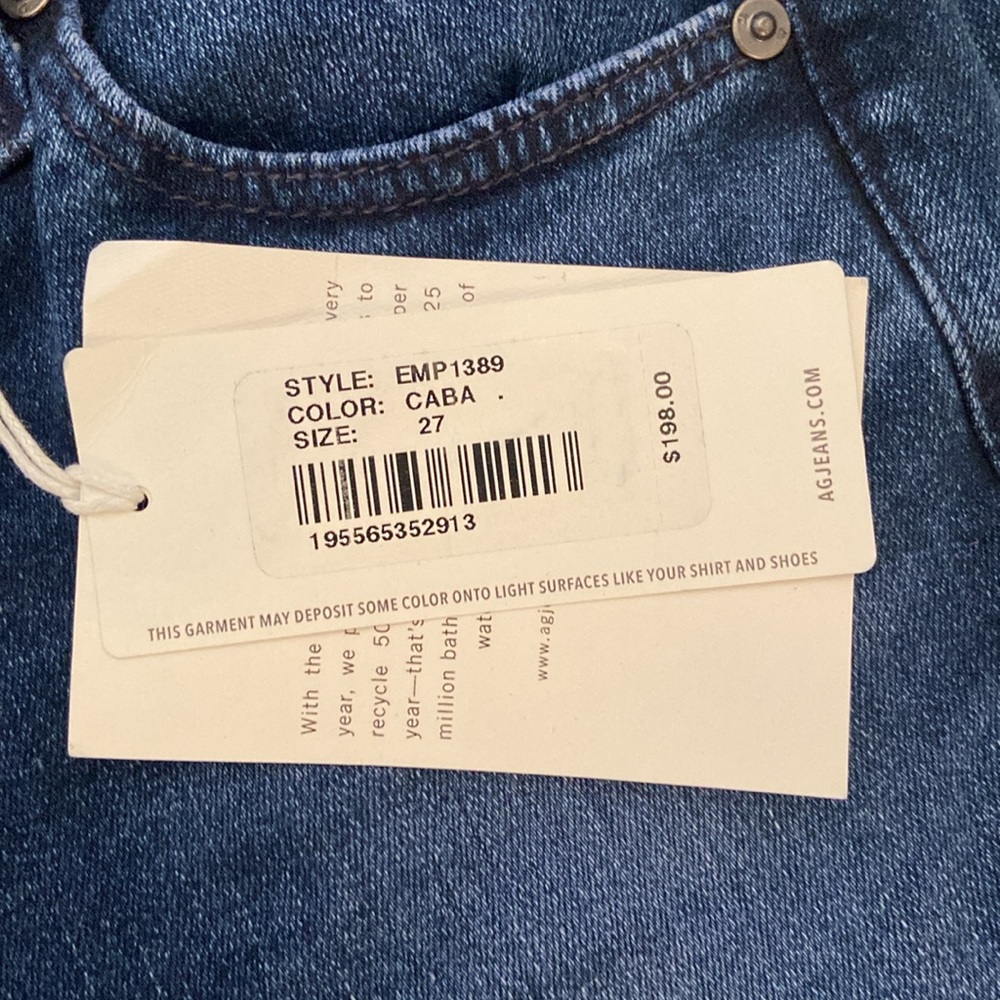 AG Adriano Goldschmied Super Skinny Ankle, Style: EMP1389, 27Rx28, NWT $198 MSRP - Picture 7 of 13